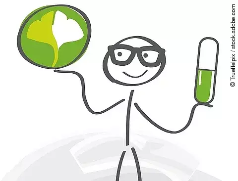 Komplementärmedizin oder Schulmedizin, Strichmännchen als Arzt wägt ab