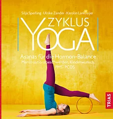 Buchcover: Zyklus-Yoga; Frau im Schulterstand