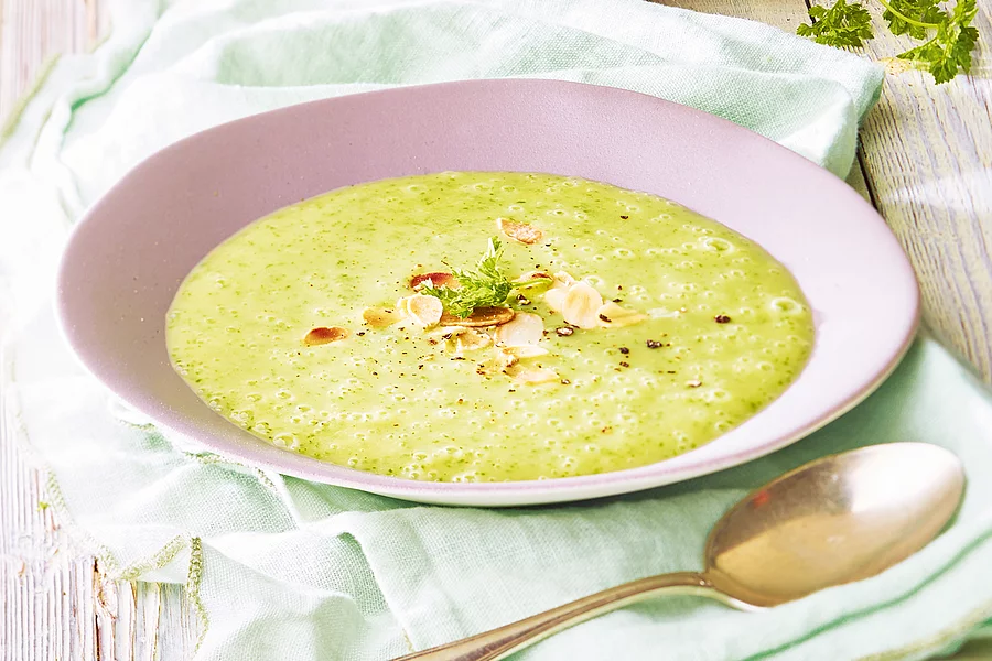 Schmackhafte Brokkolisuppe