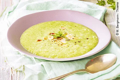 Schmackhafte Brokkolisuppe