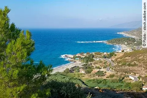 Nature around the Ikaria Island in the Aegean Sea Insel Ikaria, Griechenland, Strand und Meer