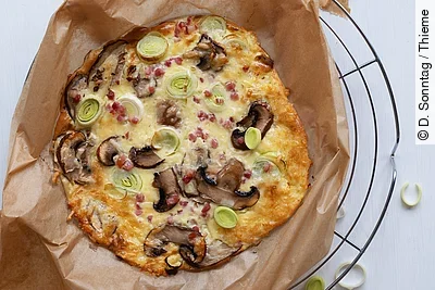 Schüttelpizza "Flammkuchen-Style"