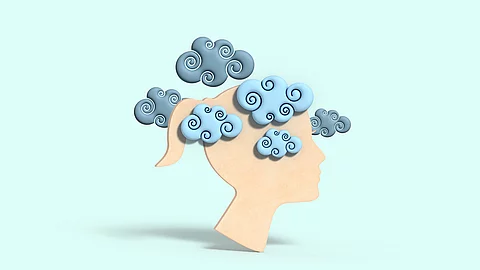 Illustration: Brain Fog, Wölkchen im Kopf