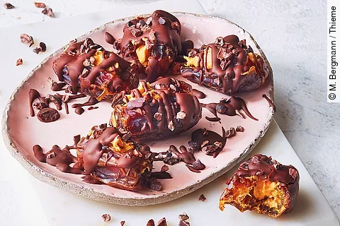 Gefüllte Schoko-Datteln