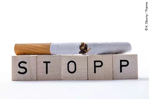 Rauchstopp, zerbrochene Zigarette
