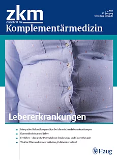 Cover der Zeitschrift für Komplementärmedizin Ausgabe 2/2021
