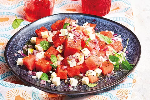 Wassermelonen-Feta-Salat