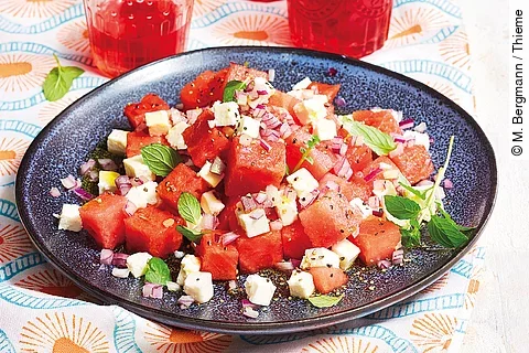 Wassermelonen-Feta-Salat