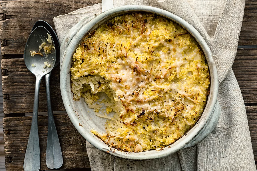 Pastinaken-Hirse-Gratin