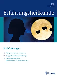 Cover der Zeitschrift Erfahrungsheilkunde 1/2023