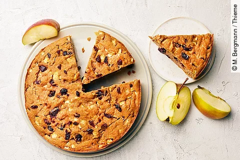 Apfelkuchen mit Cranberrys