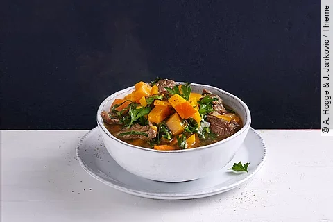 Gulaschsuppe mit Kürbis