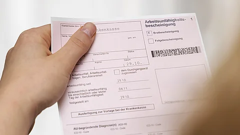 Arbeitsunfähigkeitbescheinigung
