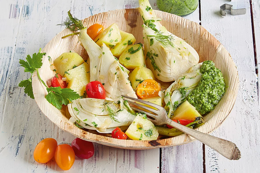 Fenchel-Kartoffel-Gemüse mit Tomaten