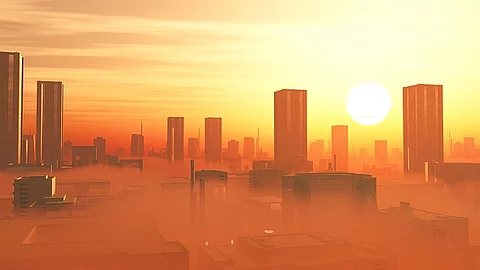Hitze, Smog, Stadt, Klimawandel
