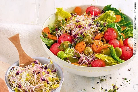 Mikrogrün-Salat