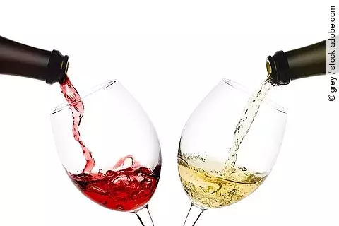 Alkohol, Rotwein, Weißwein, Sucht, Alkoholkonsum