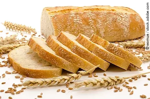 aufgeschnittenes Weißbrot