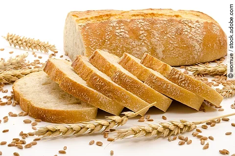 aufgeschnittenes Weißbrot