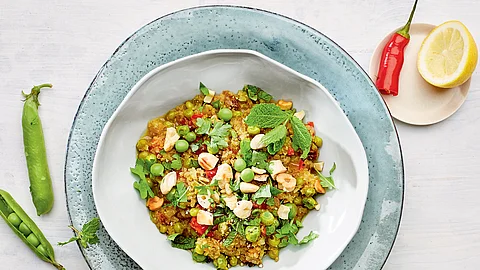 Erbsen-Zitronen-Bulgur
