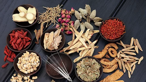 Chinesische Medizin, chinesische Kräuter/Arzneimittel, Akupunkturnadeln