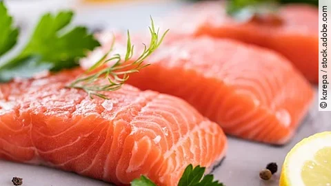 Lachs, Lachsfilet, Zitrone, Petersilie