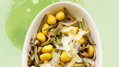 Ofen-Gnocchi mit Champignons