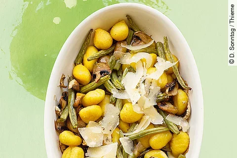 Ofen-Gnocchi mit Champignons