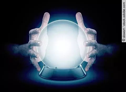 Kristallkugel, Zukunft, Silvester, Wahrsagen