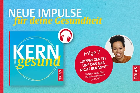 KERNgesund Podcastfolge mit Stefanie Kapp: Neue Impulse für deine Gesundheit. Folge 7. "Deswegen ist uns das gar nicht bekannt." Stefanie Kapp über Kieferbeschwerden und CMD 