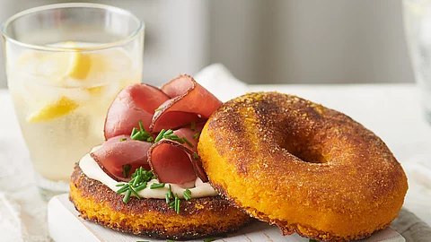 Süßkartoffel-Bagel