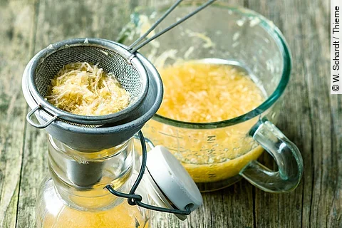 Meerrettich-Erkältungshonig oder -sirup