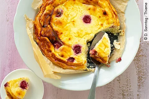 Himbeer-Quark-Auflauf