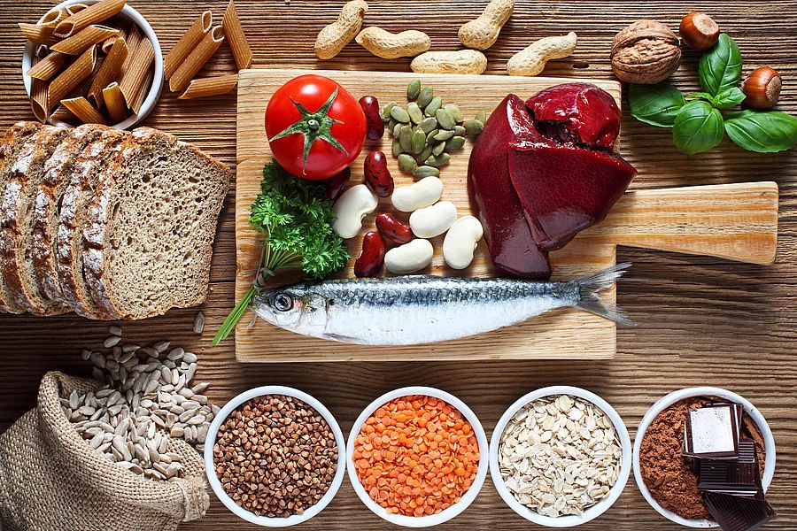 Foods highest in Copper Vollkornbrot, Hülsenfrüchte, Tomate, Leber