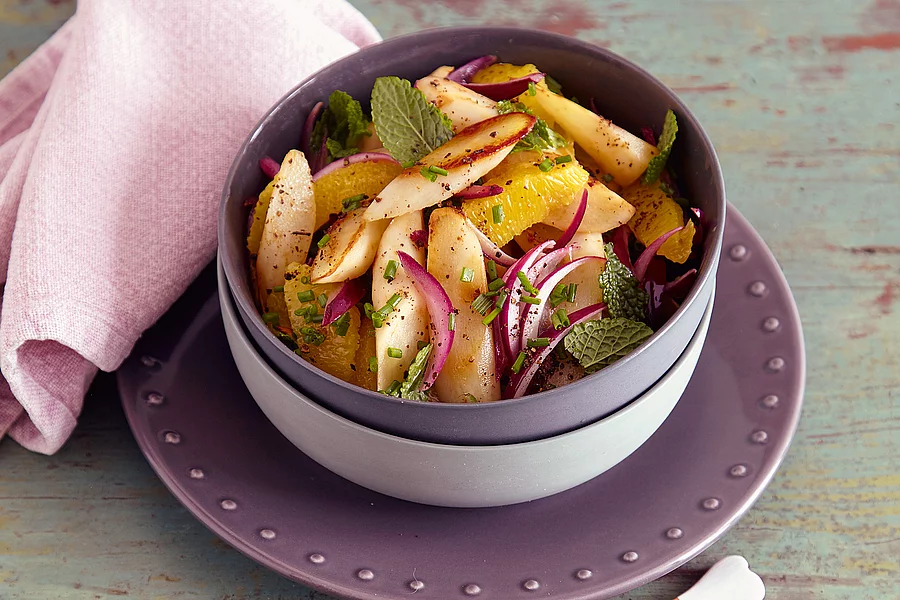 Schwarzwurzelsalat mit Orangen