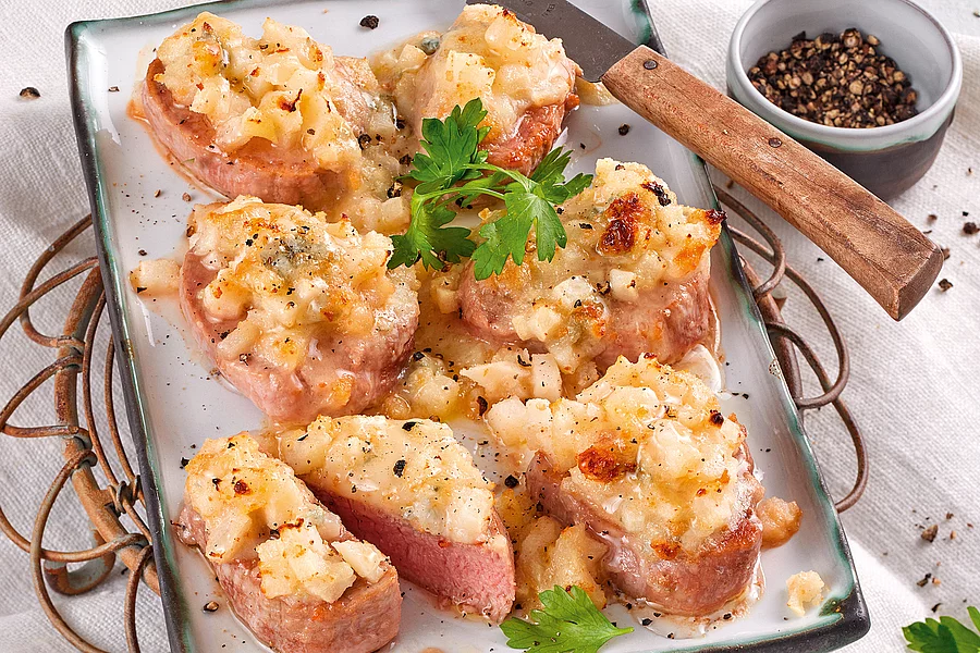 Gratiniertes Schweinefilet