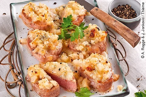 Gratiniertes Schweinefilet