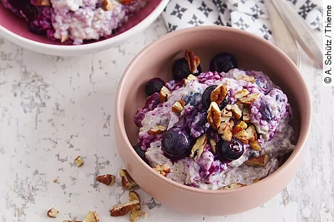 Chia-Pudding mit Heidelbeerpracht