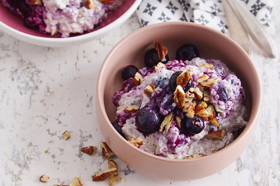 Chia-Pudding mit Heidelbeerpracht