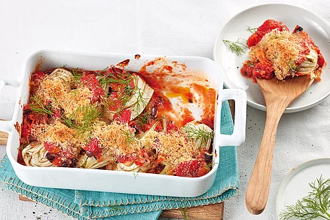 Fenchel-Tomaten-Gratin