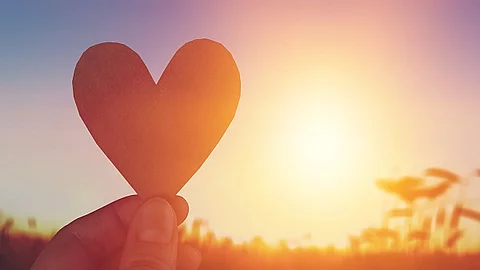 Love. Liebe; Herz in der Sonne, postive Gefühle