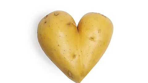 Kartoffel in Herzform