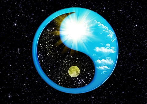 Yin und Yang Grafik