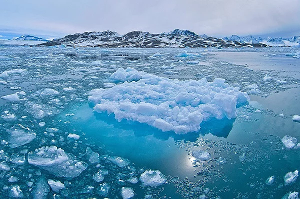 Arktis, im Meer schwimmendes Eis