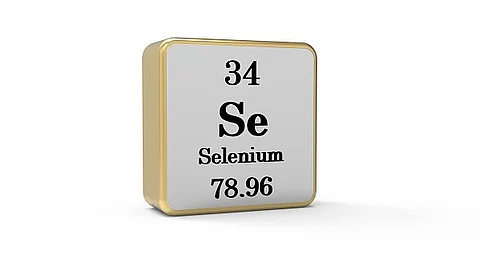 Selen im Periodensystem auf einem Würfel, Periodensystem