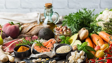 Gesunde Nahrungsmittel aus der mediterranen Küche