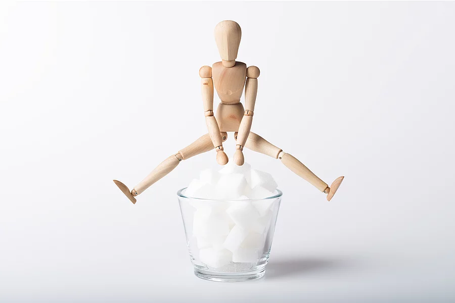 Diabetes, Würfelzucker, Bocksprung