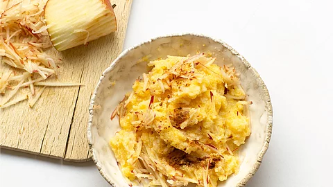 Polenta-Apfel-Brei
