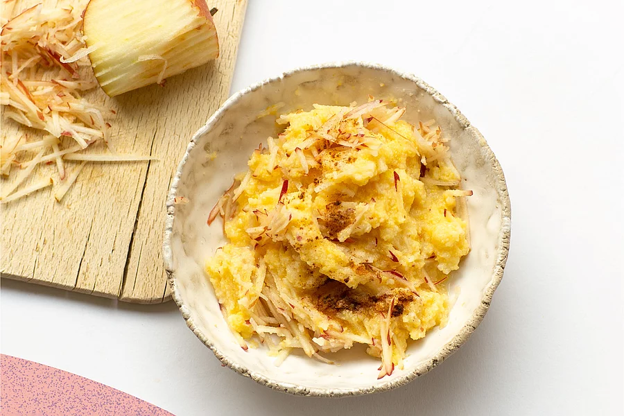 Polenta-Apfel-Brei