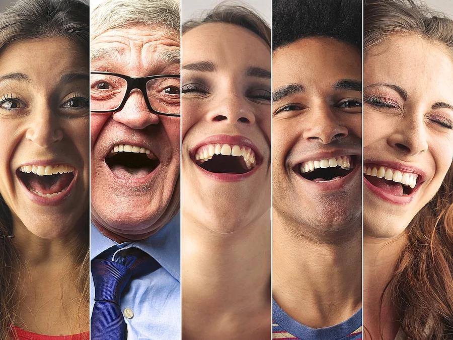 Laughing people 5 lachende Menschen